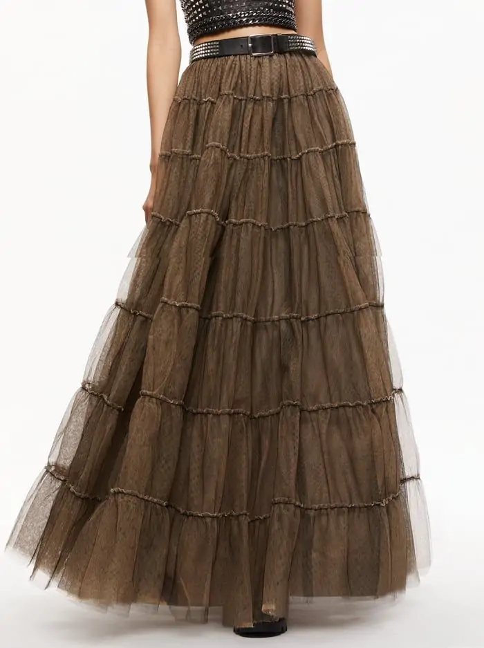 DARCY TULLE STUDDED MAXI SKIRT